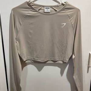 Gymshark cropped long sleeve top